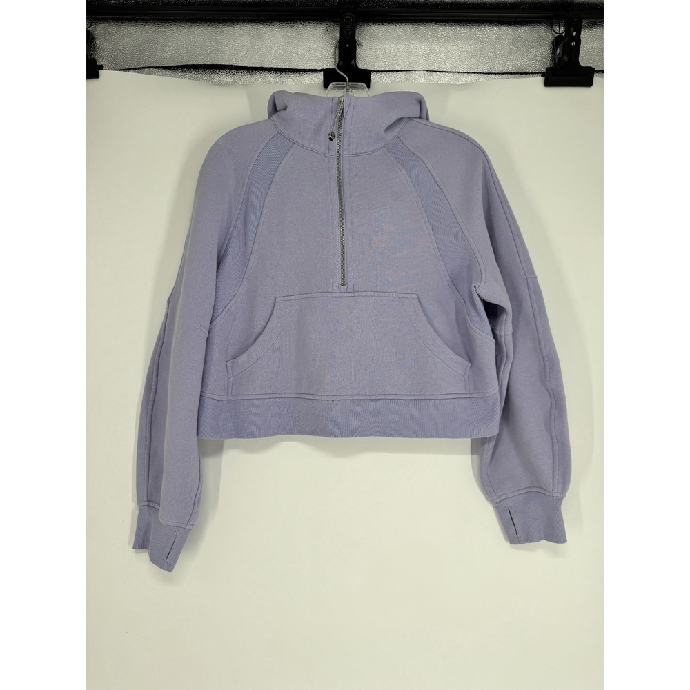 Lululemon Scuba Oversized Half 1/2 Zip Hoodie Lavender Dew Womens Size XS Fleece